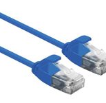 ROLINE UTP DataCenter Patchkabel Kat.6A (Class EA), LSOH, slim, blau, 0,5 m