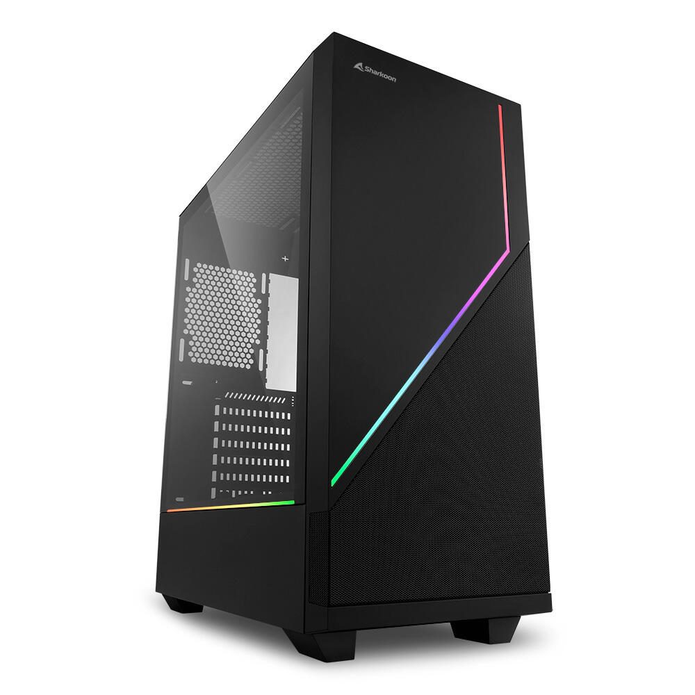 Sharkoon PC Gehäuse RGB FLOW ATX schwarz