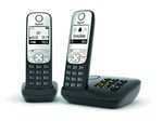 Gigaset A690A Duo Schnurlostelefon mit Anrufbeantworter - Schwarz