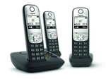 Gigaset A690A Trio mit Anrufbeantworter - Schwarz
