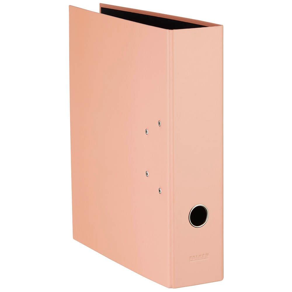 FALKEN Pastell Color Ordner Karton 8,0 cm DIN A4 - Pfirsich Orange