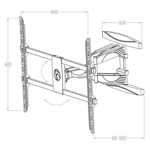 Hagor BrackIT® XL HD Wandhalterung neig- & schwenkbar