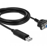 DeLock - Kabel seriell - USB (M) zu DB-9 (W) - 1,8 m - Schwarz