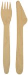 PAPSTAR Einweg-Besteckset pure Holz - 1 Pack = 250 Set