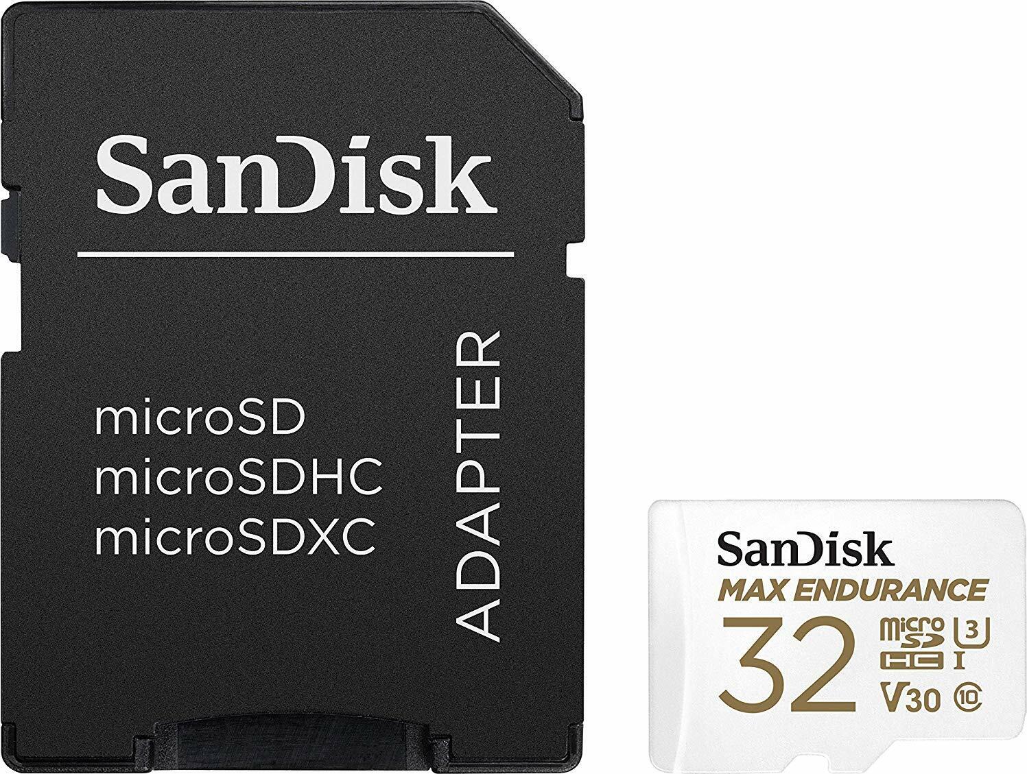 SanDisk Max Endurance microSDHC  Speicherkarte 32GB Kit + SD Adapter