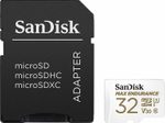 SanDisk Max Endurance microSDHC  Speicherkarte 32GB Kit + SD Adapter