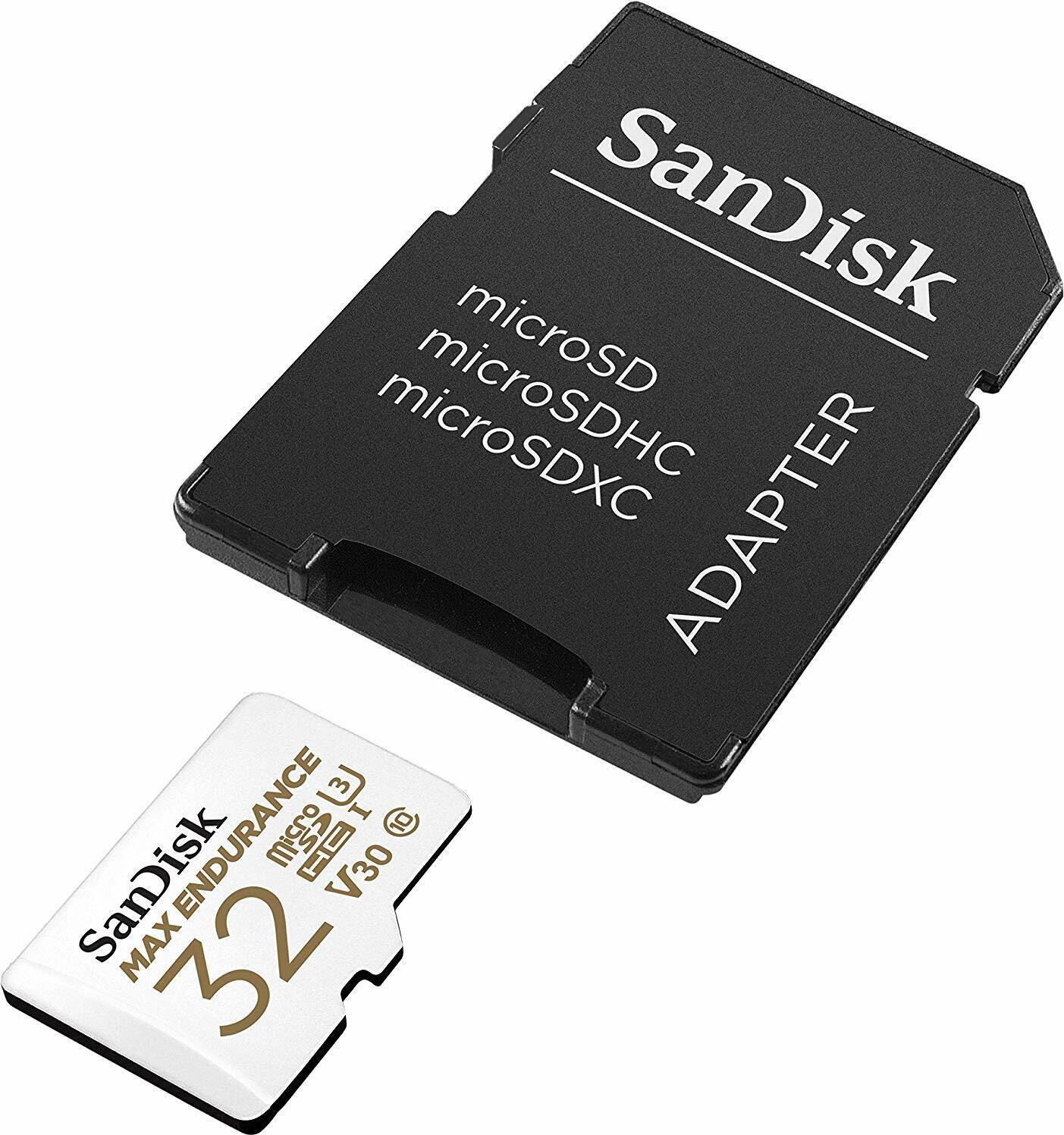 SanDisk Max Endurance microSDHC  Speicherkarte 32GB Kit + SD Adapter