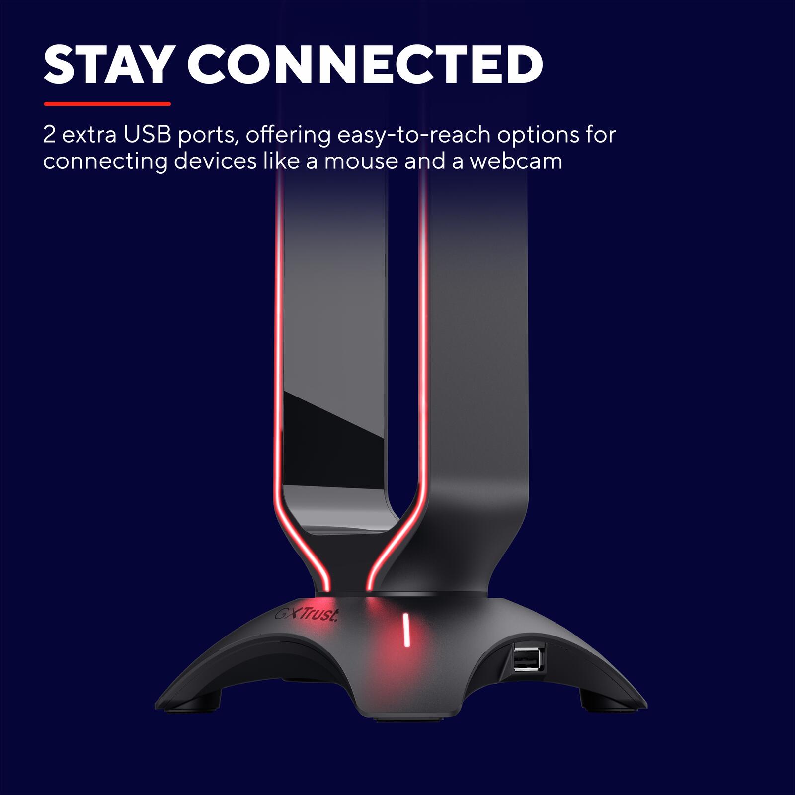 Trust Gaming GXT 265 Cintar RGB Headset-Ständer - Schwarz