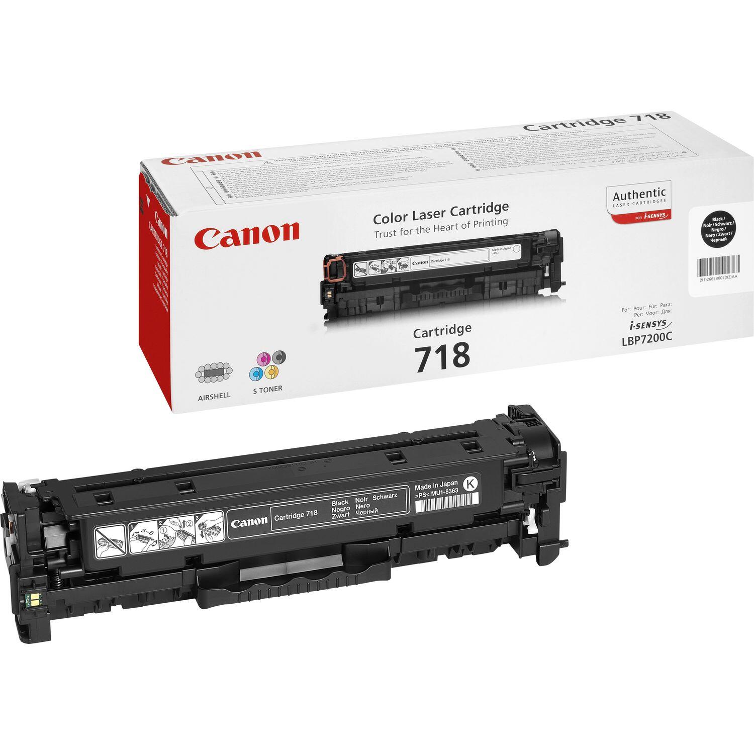 Canon Original 718 Toner - 4er-Set schwarz, cyan, magenta, gelb (OP2662B002)