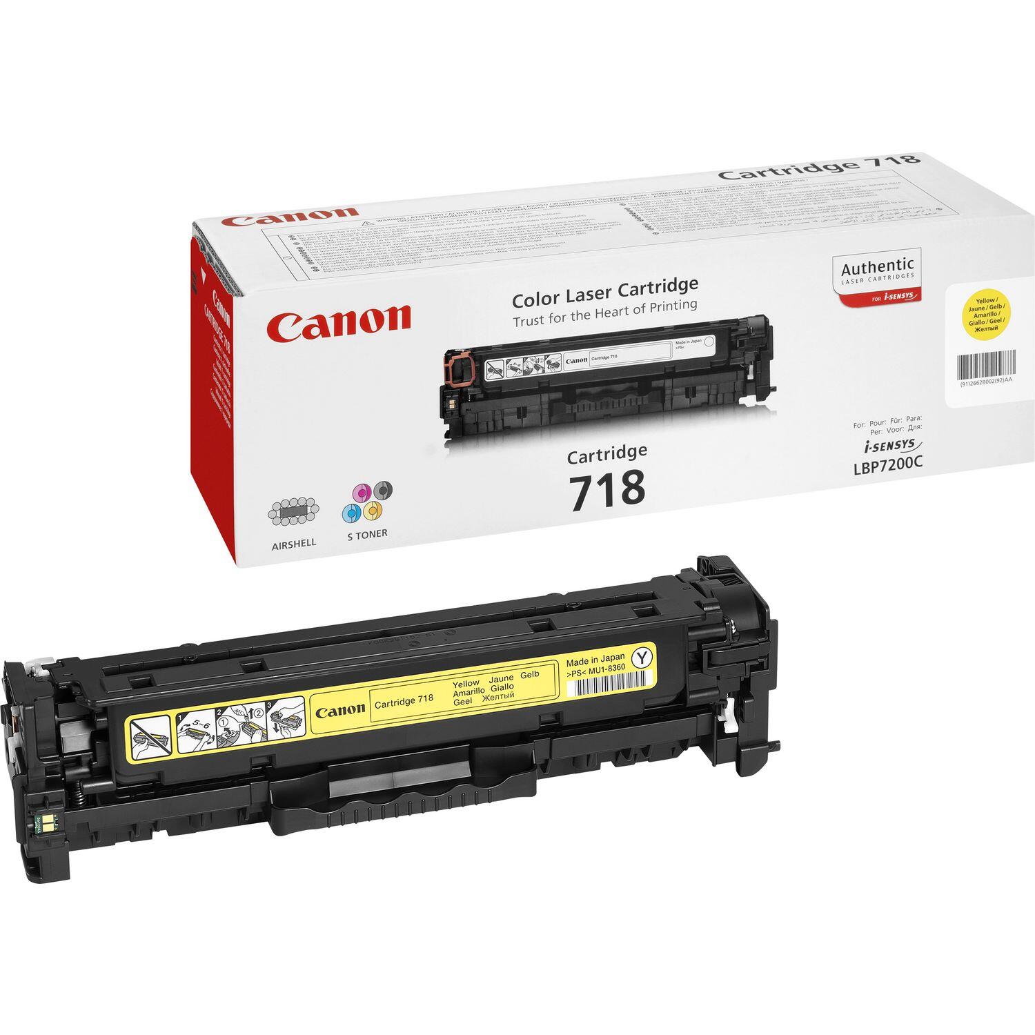 Canon Original 718 Toner - 4er-Set schwarz, cyan, magenta, gelb (OP2662B002)