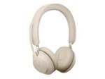 Jabra Evolve2 65 MS Stereo Headset On-Ear beige