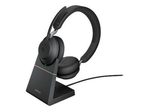 Jabra Evolve2 65 MS Stereo Headset On-Ear schwarz
