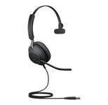 Jabra Evolve2 40 UC Mono Headset On-Ear, konvertierbar, kabelgebunden, USB