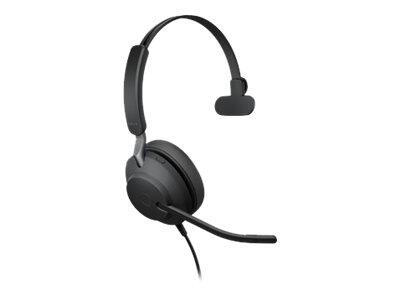 Jabra Evolve2 40 UC Mono Headset On-Ear, konvertierbar, kabelgebunden, USB