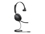 Jabra Evolve2 40 UC Mono kabelgebundenes Mono Headset mit Geräuschisolierung