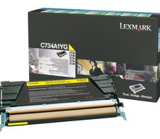 Lexmark Original Toner gelb 6.000 Seiten (C734A1YG) für C734dn/dtn/dw/n, C736dn/dtn/n, X734de, X736de, X738de/dte