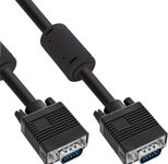 InLine® - VGA-Kabel - HD-15 ohne Pol 9 (M) zu HD-15 ohne Pol 9 (M) - 5 m - geformt - schwarz