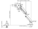 Neomounts NM-D775SILVERPLUS Tischhalterung für curved Bildschirme bis 49" (124 cm) - Silber