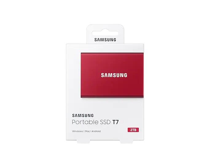 Samsung Portable SSD T7 500GB für PC/Mac (red)