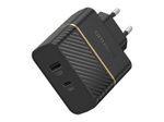 OtterBox 30 Watt Schnellladegerät mit USB-A und USB-C (Schwarz)