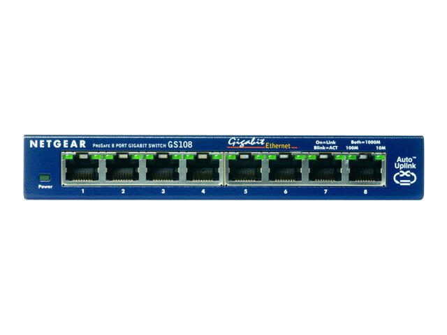 Netgear GS108GE 8-Port Gigabit Unmanaged Switch