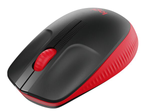Logitech M190 Full-Size Wireless Maus (kabellos, rot)