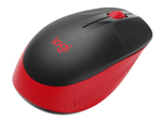 Logitech M190 Full-Size Wireless Maus (kabellos, rot)