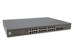 LevelOne Switch Kilby 28 Gigabit Ethernet-Ports mit 24 PoE-Ports 400W, 4 10Gbe SFP+ (GTP-2871)