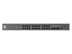 LevelOne Switch Kilby 28 Gigabit Ethernet-Ports mit 24 PoE-Ports 400W, 4 10Gbe SFP+ (GTP-2871)
