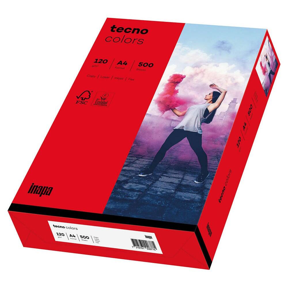 tecno Kopierpapier colors intensivrot DIN A4 160 g/qm - 250 Blatt