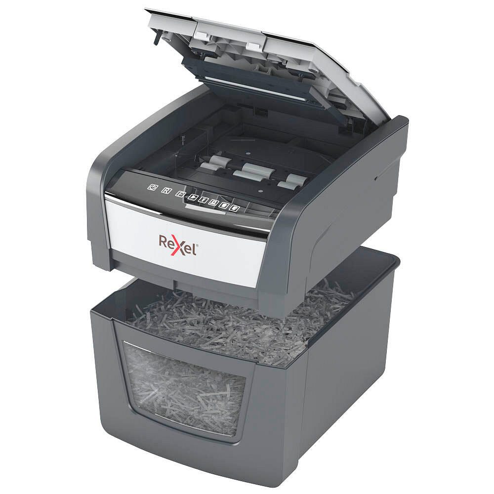 Rexel Optimum AutoFeed 45X Aktenvernichter P-4 45 Blatt schwarz