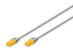 DIGITUS Patch-Kabel Slim RJ-45 (M) zu RJ-45 (M) 15m Kupfer U/UTP Cat 6a grau (DK-1617-A-150S)