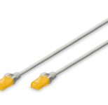 DIGITUS Patch-Kabel Slim RJ-45 (M) zu RJ-45 (M) 15m Kupfer U/UTP Cat 6a grau (DK-1617-A-150S)