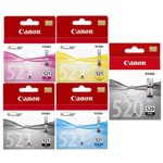 Canon Original CLI-521 + PGI-520 Druckerpatronen Multipack - BK/C/M/Y/BK 4x9ml / 1x19ml