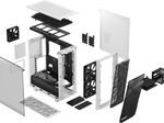 Fractal Design Meshify 2 Compact - schwarz/weiß - Clear Tempered Glass