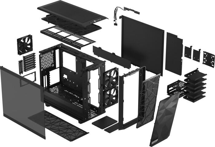 Fractal Design Meshify 2 Light Tempered Glass Black