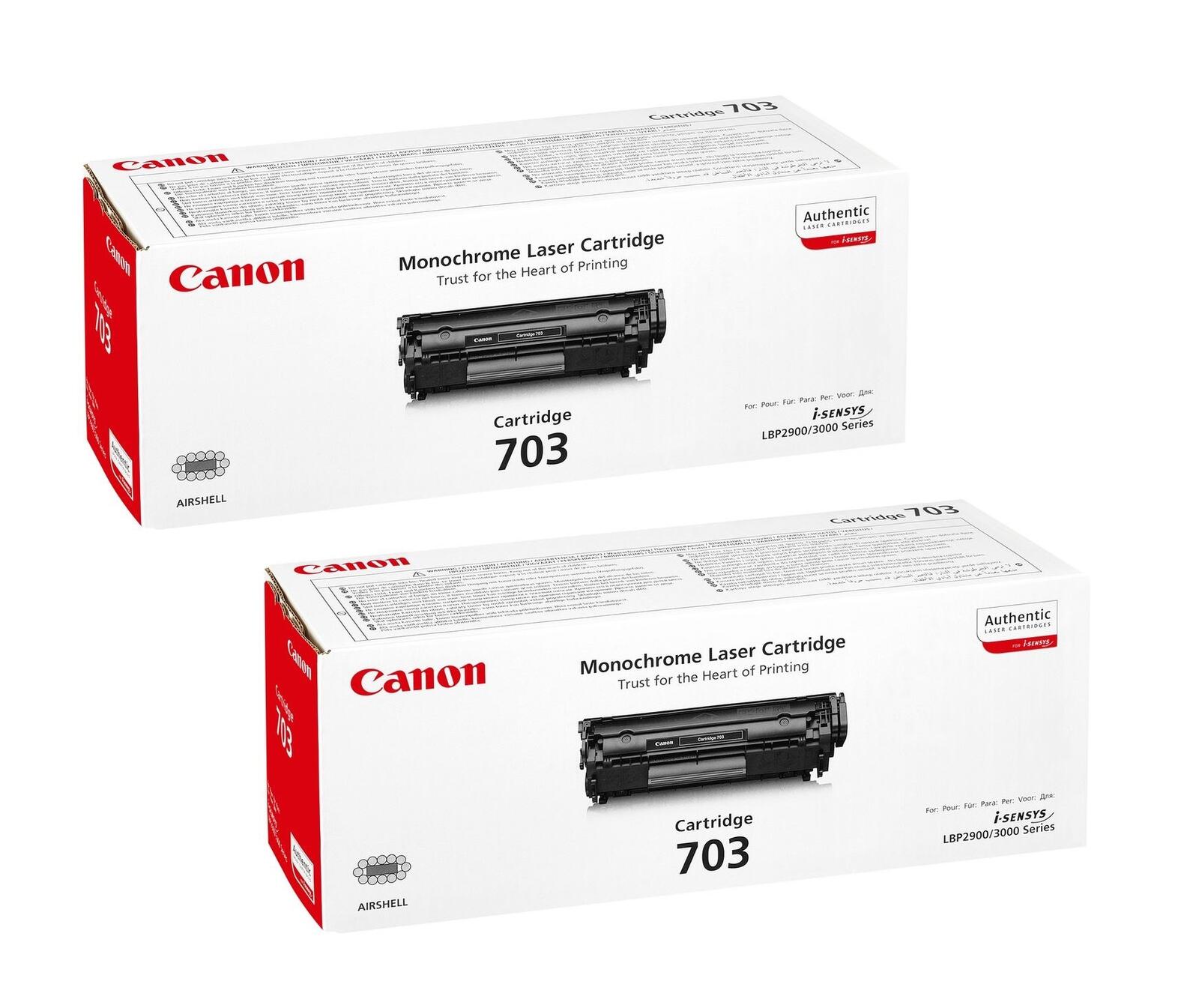 Canon Original Toner 703 Doppelpack schwarz (OP7616A005DP)