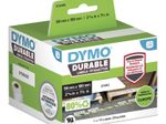 DYMO® Original Hochleistung Etikett für LabelWriter™, Kunststoff - weiss - permanent haftend, widerstandsfähig, 1 x 170 Etiketten