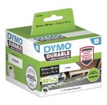 DYMO® Original Hochleistung Etikett für LabelWriter™, Kunststoff - weiss - permanent haftend, widerstandsfähig, 1 x 170 Etiketten