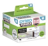 DYMO® Original Hochleistung Etikett für LabelWriter™, Kunststoff - weiss - permanent haftend, widerstandsfähig, 2 x 450 Etiketten