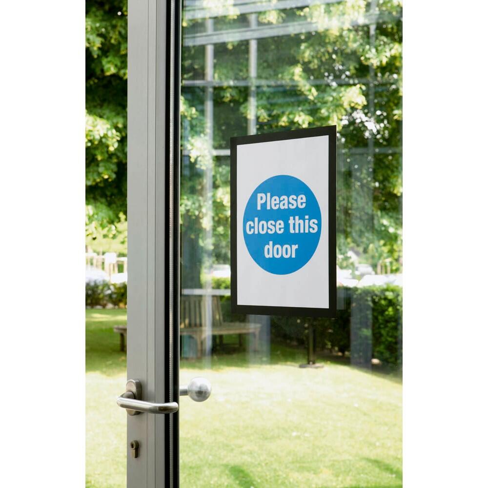 DURABLE Magnetrahmen selbstklebend DURAFRAME schwarz - 2 Stück