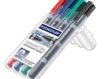STAEDTLER Lumocolor duo Permanentmarker farbsortiert 0,6 - 1,5 mm - 4 Stück