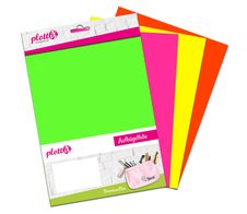 plottiX PremiumFlex Neon Bundle - 4 Stück (20 x 30 cm)