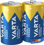 VARTA Batterien LONGLIFE Power Mono D 1,5 V - 2 Stück