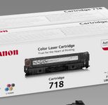 Canon Original Toner 718BK Doppelpack Schwarz 2x 3.400 Seiten (2662B005)