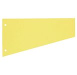 herlitz Trennstreifen, 190 g/m² 23,0 x 12,0 cm, Trapez, gelb