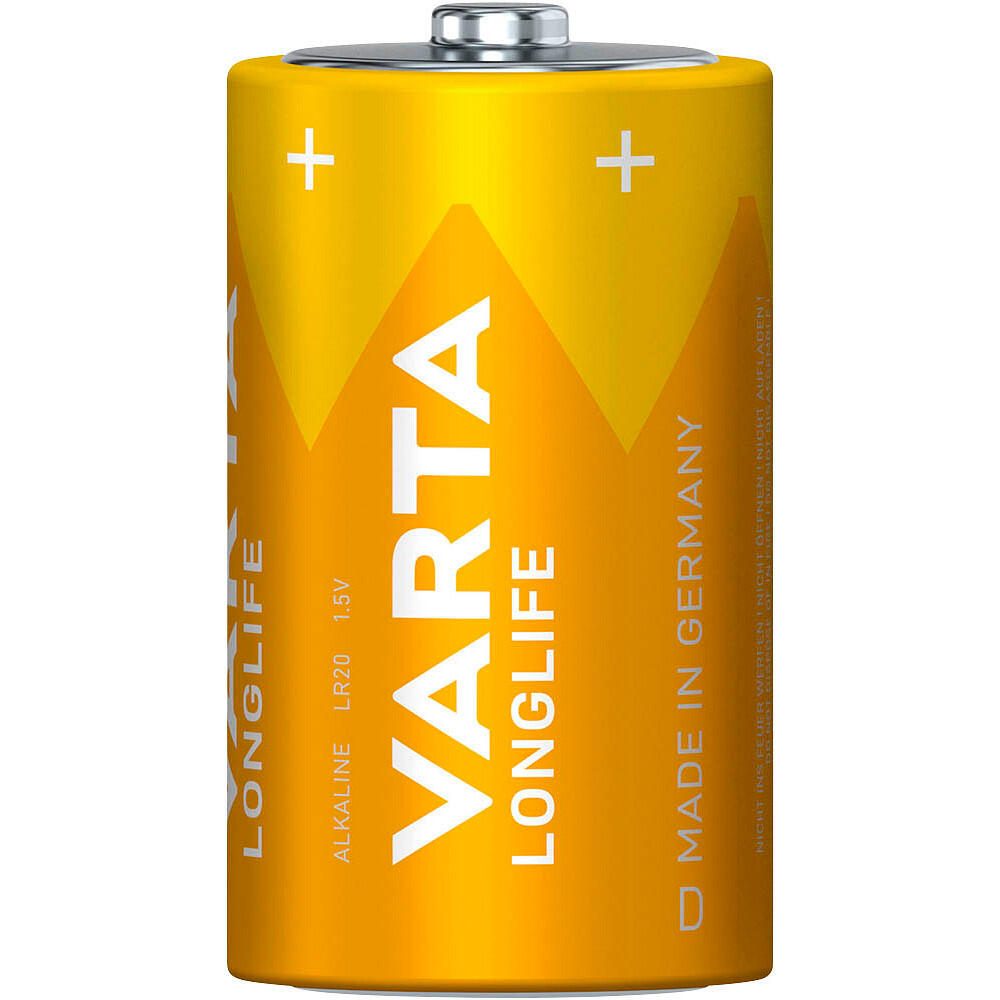 VARTA Batterien LONGLIFE Mono D 1,5 V - 4 Stück