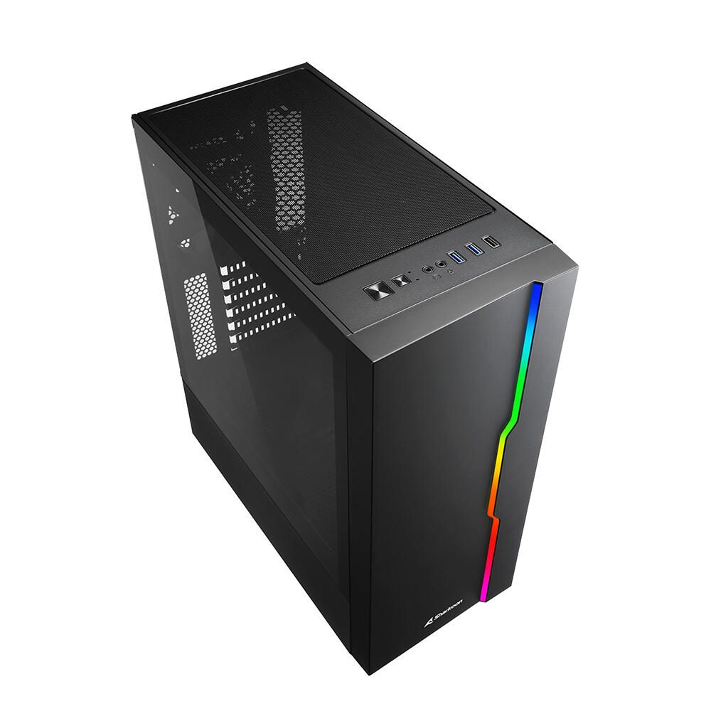 Sharkoon PC Gehäuse RGB Slider Black ATX schwarz