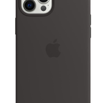 Apple Silikon Case mit MagSafe für Apple iPhone 12 Pro Max, schwarz