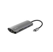 Trust Dalyx USB-C auf HDMI, USB, USB-C, Netzwerk, Kartenleser